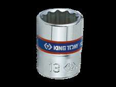 KING TONY 233007M Торцевая головка двенадцатигранная 7 мм 1/4" L=24мм