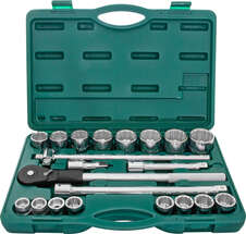 JONNESWAY S04H6622S (S04H6422S) Набор головок торцевых дюймовых 3/4"DR, SAE 7/8"--2", 22 предмета