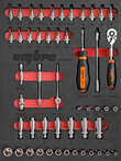 OMBRA OMT50STE Набор головок торцевых 1/4" DR 4-14 мм, внешний TORX® Е4-Е8 с аксессуарами в EVA ложементе 280х375 мм, 50 предметов