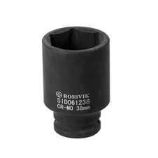 ROSSVIK SID061238 Головка торцевая ударная, глубокая, 1/2", 38мм