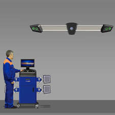 ROSSVIK Стенд сход развал 3D Техновектор T7204KA