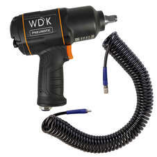 WiederKraft WDK-20440H10 Пневматический ударный гайковерт + спиральный шланг