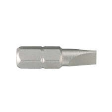 KING TONY 102506S1 Вставка (бита) торцевая 1/4", Slotted, 6х1.0 мм, L = 25 мм