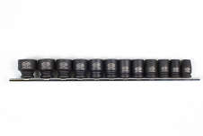 Licota ASA-31001 Набор ударных головок 3/8" 12 пр., 8-22мм, на линейке
