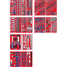 МАСТАК 5-00323 Набор инструментов "ЭКСПЕРТ" для тележки, 17 ложементов, 323 предмета