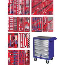 МАСТАК 52-323B Набор инструментов "ЭКСПЕРТ" в синей тележке, 323 предмета