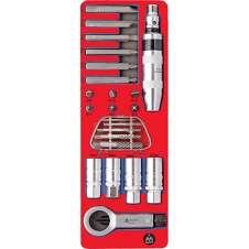 МАСТАК 5-19424 Набор демонтажный с ударной отвёрткой, ложемент, 24 предмета