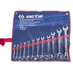 KING TONY 1272MR Набор комбинированных ключей, 6-22 мм, 12 предметов