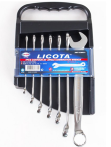 LICOTA AWT-TCMK01 Набор ключей комбинированных изогнутых 30° 7 предметов 8-19 мм